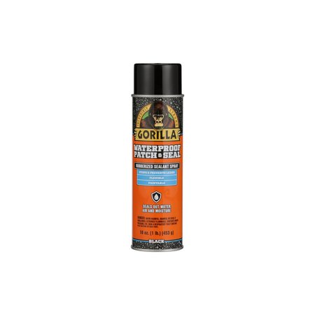 Gorilla Glue Black Rubber Waterproof Patch & Seal Spray 16 oz 104052